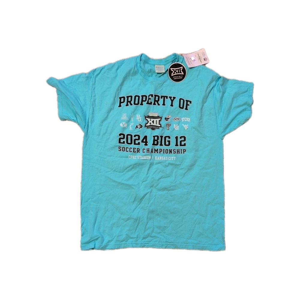 Blue XL Shirt NCAA‎ Big 12  2024 Soccer Championship